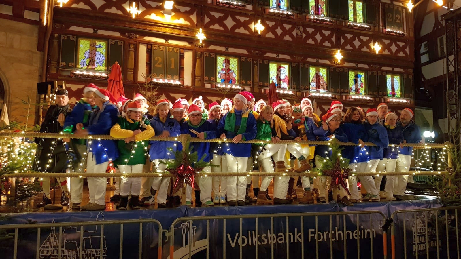 Unser nächstes Highlight für 2019 der<br><br><b>1000. Auftritt der Bateria quem é</b><br><br>auf dem Forchheimer Weihnachtsmarkt auf der Bühne vor dem schönsten Adventskalender der Welt am 20.12.